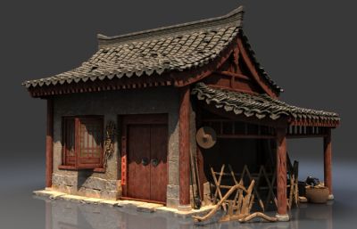 中式古代民居,砖瓦房