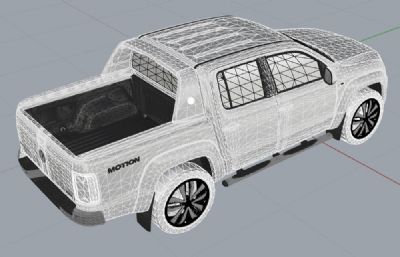 2018款大众Amarok卡车rhino模型