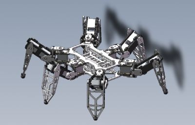 六足蜘蛛爬行机器人结构