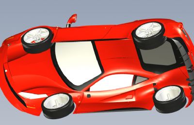 法拉利488 Spider 2017双座敞篷跑车外壳