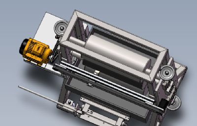 薄膜滚胶机solidworks模型