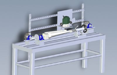 木材车削机solidworks模型