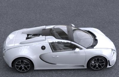 布加迪威龙超跑汽车3dmax模型