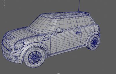 Mini Cooper S小型汽车模型