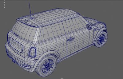 Mini Cooper S小型汽车模型