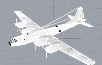 图-4轰炸机obj模型