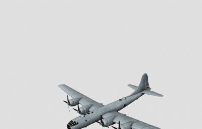 B-29A-BN超级堡垒,空中堡垒轰炸机OBJ模型