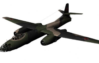 图-14T鱼雷轰炸机OBJ模型