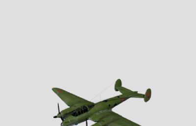 佩-21 型轰炸机obj模型