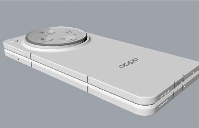 oppo find n3折叠手机rhino模型