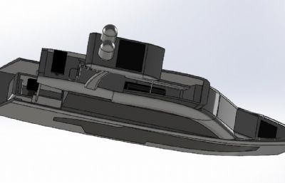 游艇step,stl模型