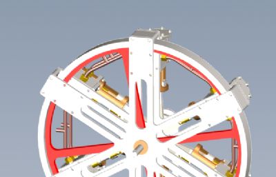 六缸径向蒸汽机step模型