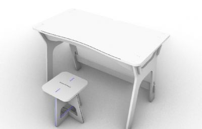 简易办公桌+凳子