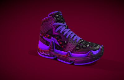紫色篮球鞋,运动鞋,潮鞋