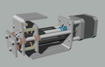 滑动轴台装置rhino模型