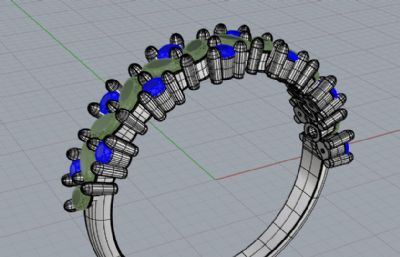 钻石戒指rhino模型