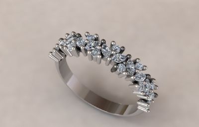 钻石戒指rhino模型