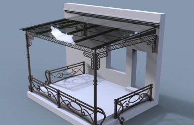 露台阳台设计rhino模型