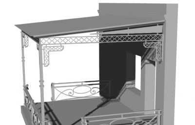 露台阳台设计rhino模型
