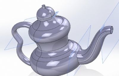 水壶,茶壶CATPart,STP格式模型
