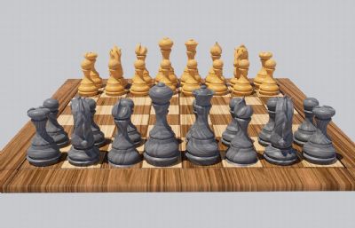 国际象棋3dmax模型