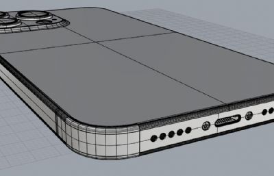iPhone 13 Pro手机模型,ksp渲染模型+rhino格式模型源文件