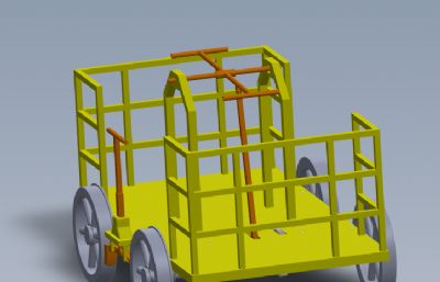 solidworks手动轨道车模型