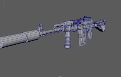 AK47漫画风格,二次元AK47步枪