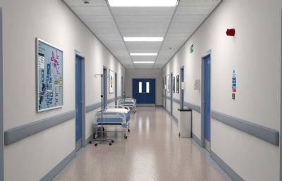 医院病房,住院部走廊