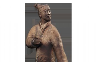 立射俑雕塑,秦始皇陵兵马俑,文物