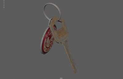 复古钥匙扣,钥匙牌,大门钥匙