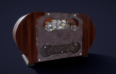 复古收音机3dmax模型