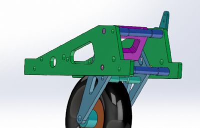 推车车轮solidworks模型