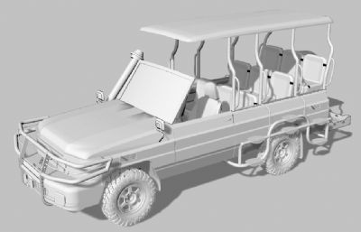 丰田丛林探险观光车rhino模型