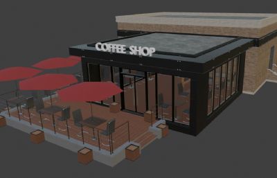 咖啡馆3D模型