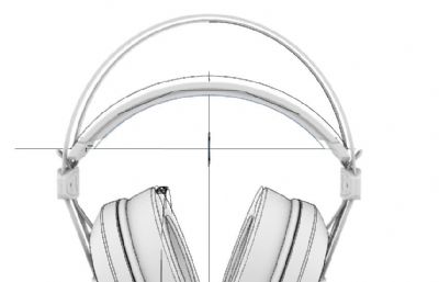 有线头戴式耳机rhino模型