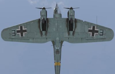 德国空军HE111轰炸机,4套涂装