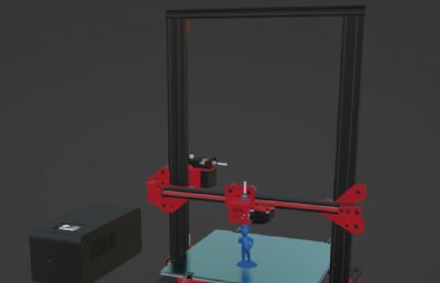 桌面3D打印机blender模型