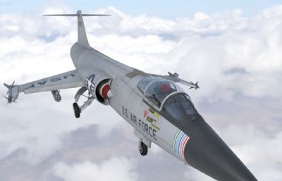 超音速F104战斗机,4套涂装