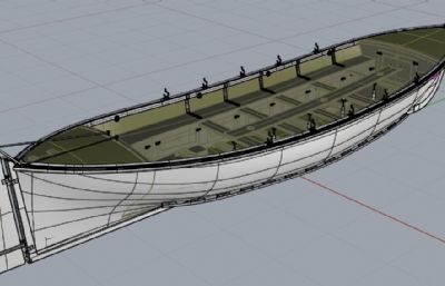 木船rhino模型