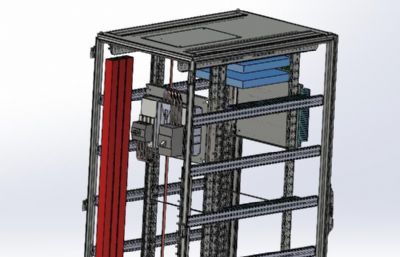 服务器机架solidworks模型