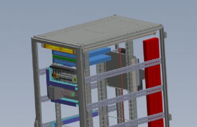 服务器机架solidworks模型