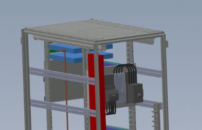 服务器机架solidworks模型