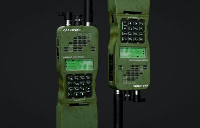 无线电对讲机3dmax模型
