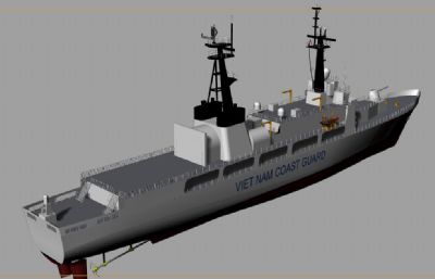 海岸警卫队军舰rhino模型