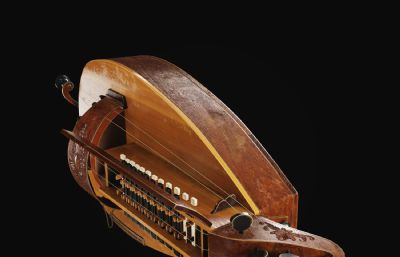 手摇弦琴,中世纪乐器