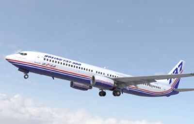 波音737-900er客机3dmax模型