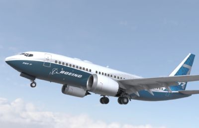 波音737 max7客机,4套涂装合集