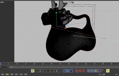 玉龙头浇水壶C4D模型