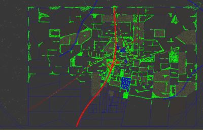 高速公路+麦田田野场景3dmax模型